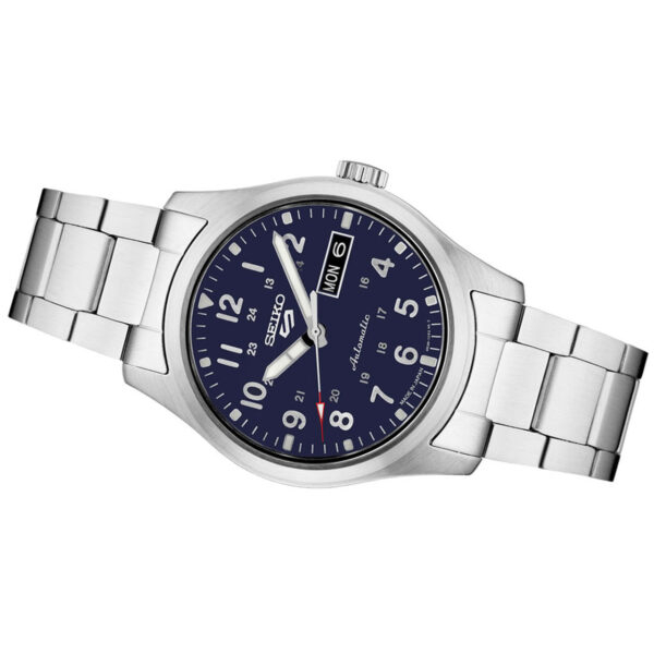 Seiko 5 SRPG29 - Sports Automatic Watch with Dark Blue Dial and SS Bracelet - Image 2