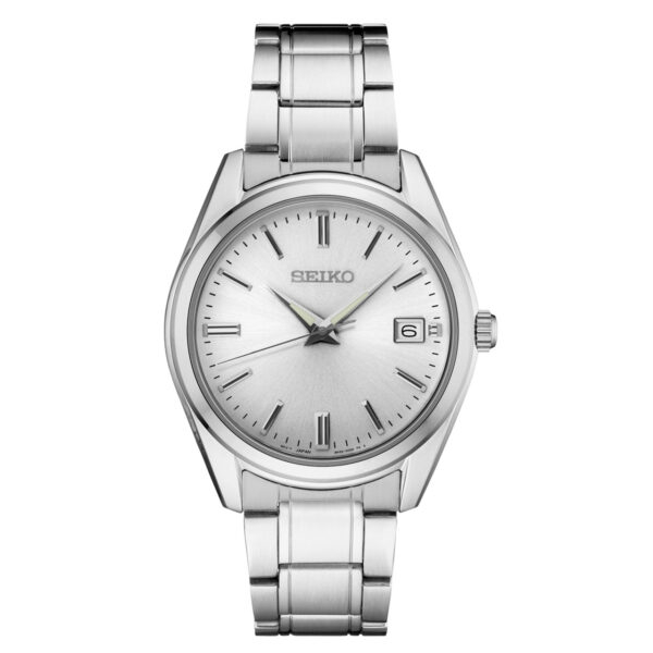 Seiko SUR307 - Essentials Watch with Silver Dial and Sapphire Crystal