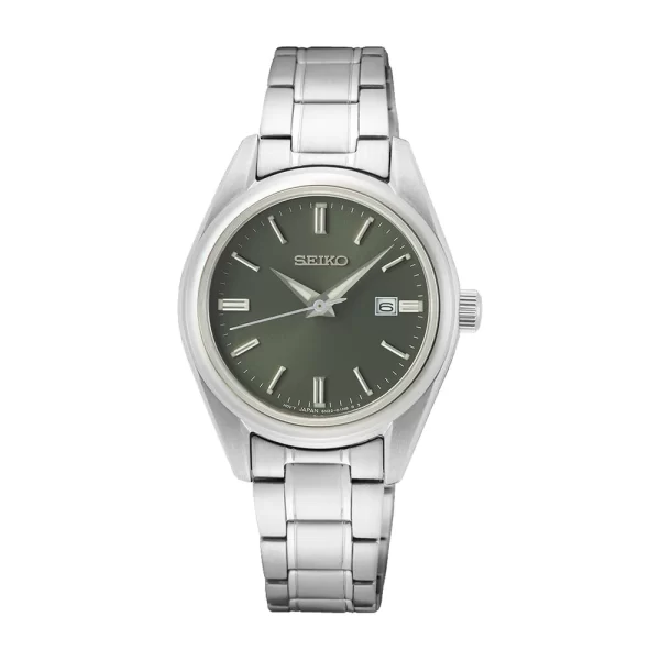 Seiko SUR533 - Essentials Quartz Women's Green Dial Watch