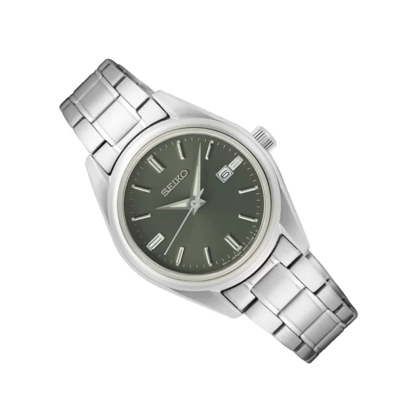 Seiko SUR533 - Essentials Quartz Women's Green Dial Watch - Image 2