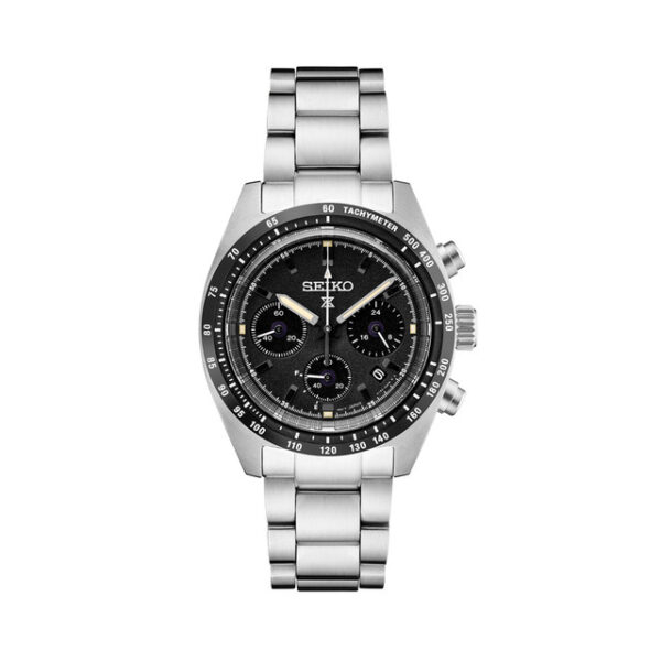 Seiko SSC819 - Prospex Speedtimer Solar Chronograph with Black Dial