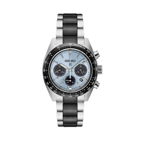 Seiko LIMITED EDITION Prospex Speedtimer Solar Chronograph with Ice Blue Dial #SSC909