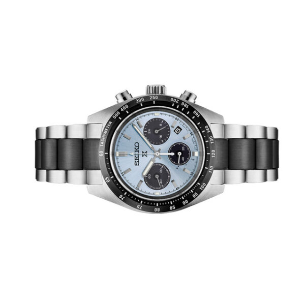 Seiko LIMITED EDITION Prospex Speedtimer Solar Chronograph with Ice Blue Dial #SSC909 - Image 2