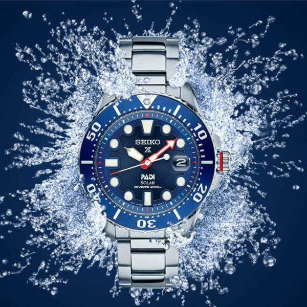 Seiko SNE549 - Prospex PADI Solar Dive Watch with Stainless Steel Bracelet - Image 2
