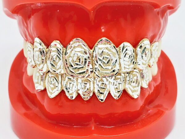 Custom Grillz, 925 Sterling Silver Dust Cut Custom Fit Handmade Real Grillz - Image 3