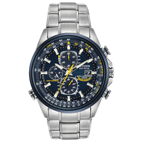 Citizen Men’s Blue Angels Chronograph Date Blue Dial Steel Watch AT8020-54L