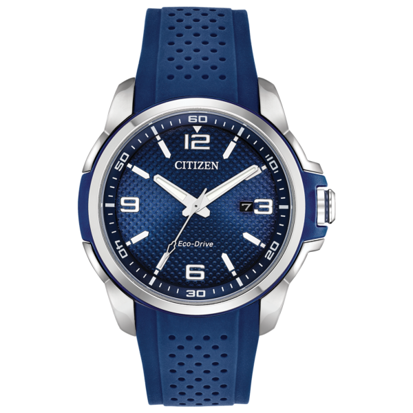 Citizen AR Blue Dial Blue Polyurethane Eco-Drive Men’s Watch AW1158-05L