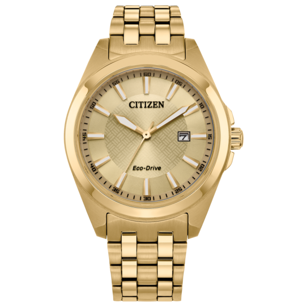 Citizen Men’s Peyten Eco-Drive Gold Steel 41mm Watch BM7532-54P