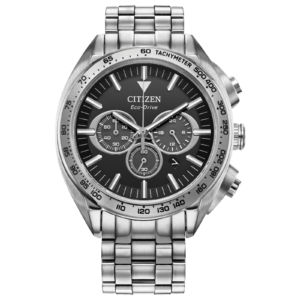 Citizen Eco-Drive Carson Stainless Steel Chronograph Watch CA4540-54E