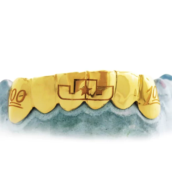 4 Engraved Teeth