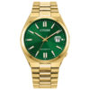 Citizen Tsuyosa Green Dial Gold Plated Automatic Men’s Watch NJ0152-51X