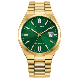 Citizen Tsuyosa Green Dial Gold Plated Automatic Men’s Watch NJ0152-51X