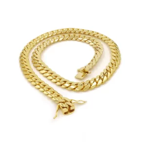 15mm Cuban Link Chain in 10K Solid Gold