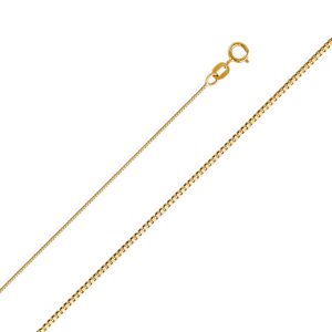 14K Yellow Gold 0.5mm Box Chain