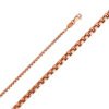 14K Pink Hollow Half RD Box Chain