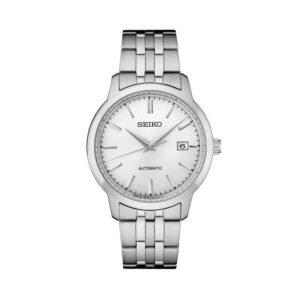 Seiko Essentials Automatic Dress Watch with White Sunray Dial #SRPH85