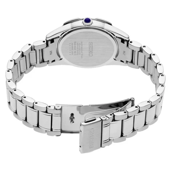 SKK727 Seiko Women's White Dial Silver Stainless Steel Band Quartz Watch - Image 2