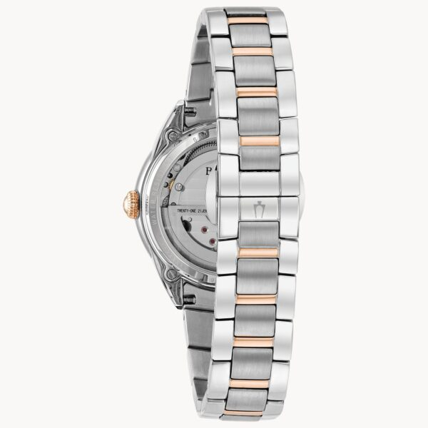 Bulova 98P170 Classics Automatic MOP Diamond Dial Ladies Watch - Image 3