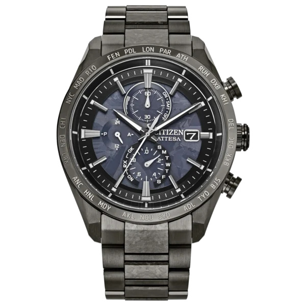 AT8287-62E Citizen Attesa Black HAKUTO-R Titanium Men's Watch