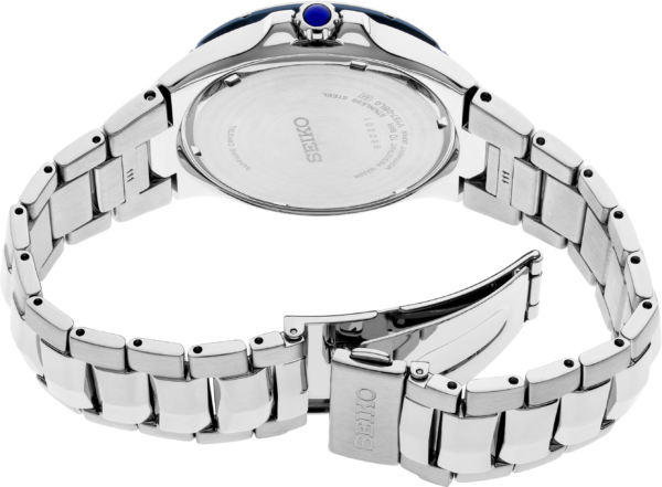 SNE565 Seiko Coutura Solar Gray Dial Silver Tone Men's Watch - Image 3