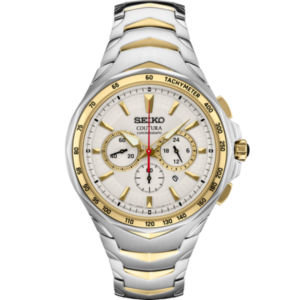 Seiko Coutura Quartz Chronograph White Dial Men's Watch SRWZ24