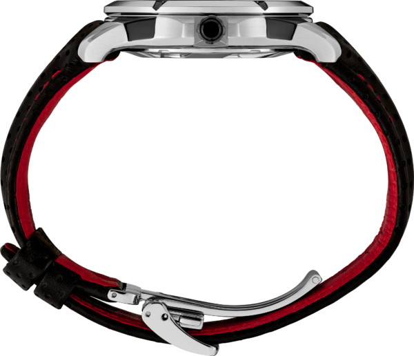 Seiko SUR567 Coutura Stainless Steel 42 mm Red Dial Leather Quartz Men's Watch