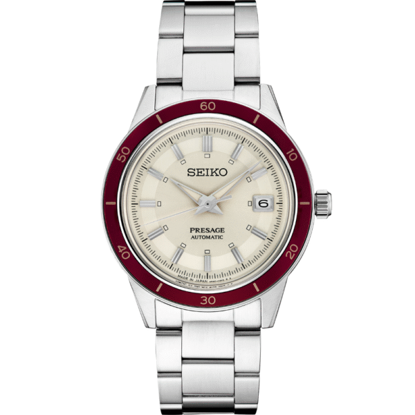 SRPH93 Seiko Automatic 1960's Style Dress White Dial Men's Watch