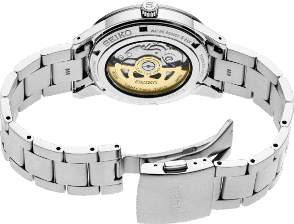 SRPH93 Seiko Automatic 1960's Style Dress White Dial Men's Watch