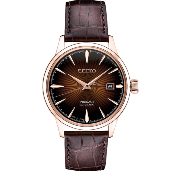 SRPB46 Seiko Presage Automatic Brown Leather Case Men’s Watch