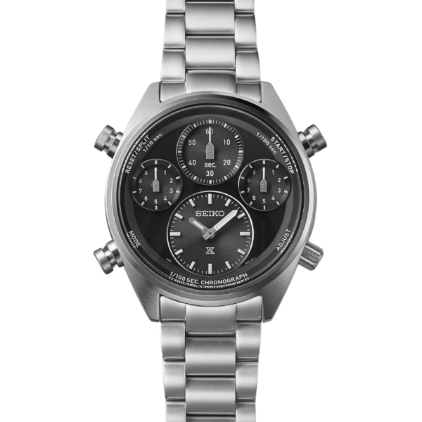 Seiko SFJ003 Prospex Speedtimer Solar Chronograph Black Dial Men's Watch