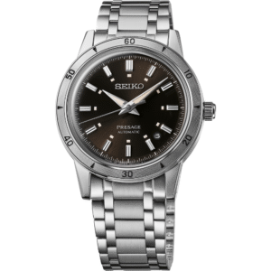 SRPL09 Seiko Presage Stainless Steel Black Dial Men's Watch