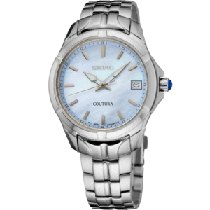 Seiko SUR583 Coutura Stainless Steel Blue Dial Women's Watch