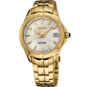 Seiko SUR588 Coutura Steel Gold Plated MOP Women's Watch