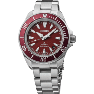 SRPL11 Seiko Prospex Samurai Diver Red Dial Stainless Steel Watch