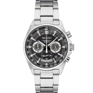Seiko SSB397 Essentials Black Dial Stainless Steel Men's Watch
