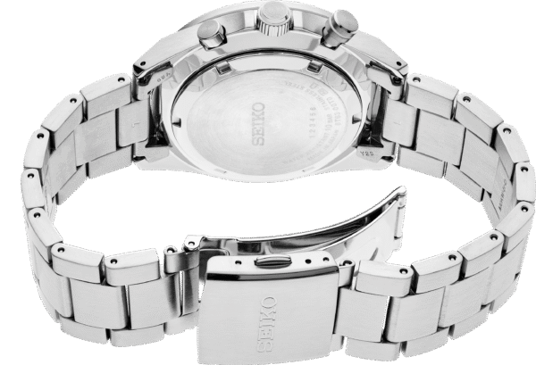 Seiko SSB405 Chronograph Green Dial Stainless Steel Men's Watch - Image 3