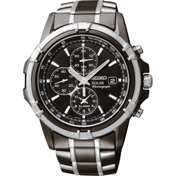 Seiko SSC141 Essentials Solar Chronograph Blue Dial Men's Watch