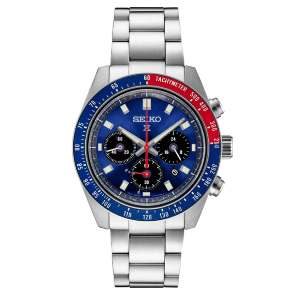 SSC913 Seiko Prospex Speedtimer Blue Dial Stainless Steel Watch