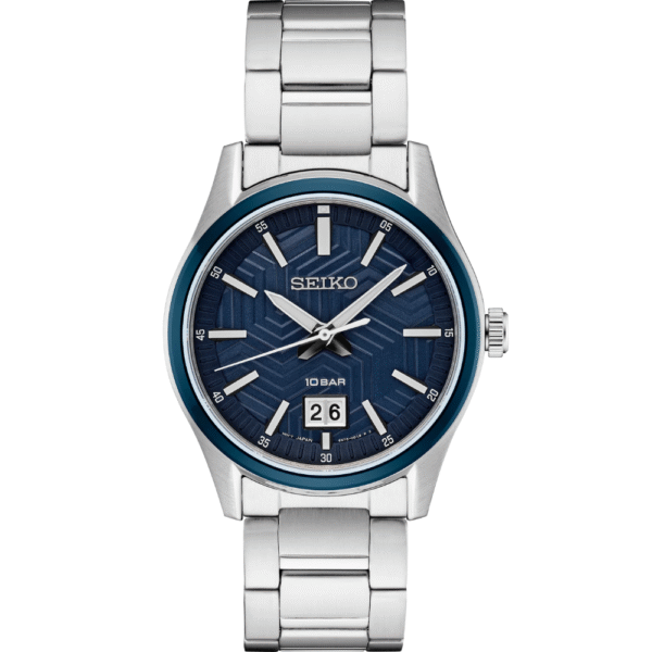 Seiko SUR559 Essentials Stainless Steel Blue Dial Men's Watch