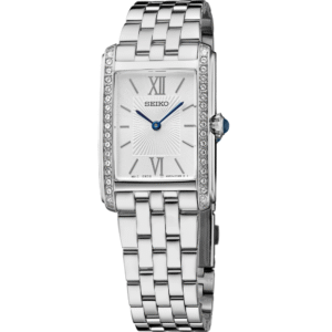 Seiko SWR091 Quartz Silver Dial Stainless Steel Women's Watch