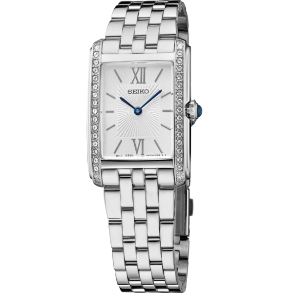 Seiko SWR091 Quartz Silver Dial Stainless Steel Women's Watch