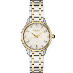 Seiko SRZ550 Quartz Ivory Dial Two-Tone Women's Watch