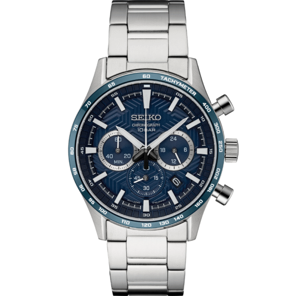 Seiko SSB445 Quartz Chronograph Blue Dial Men's Watch
