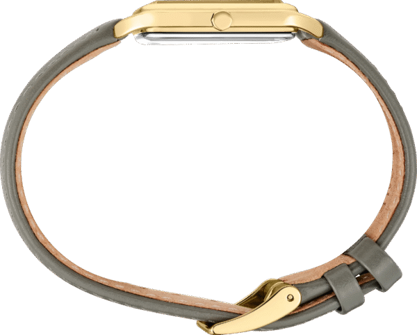 Seiko SWR090 Quartz Gold Tone Grey Leather Ladies Watch - Image 2