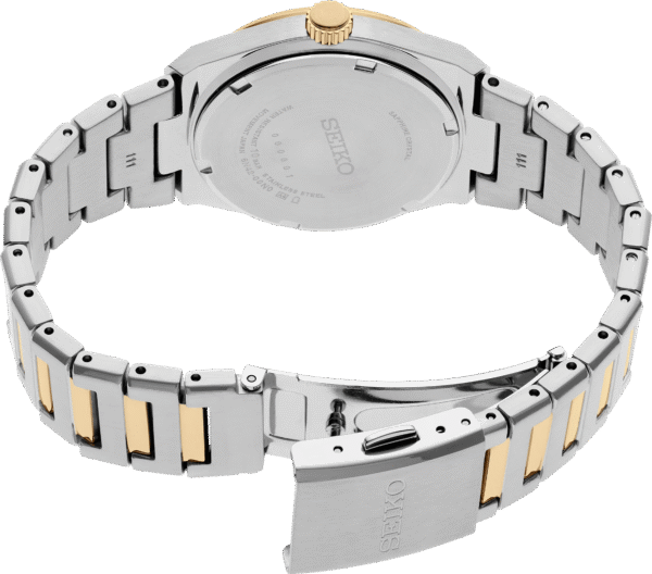 Seiko SUR578 Quartz White Dial Two Tone Ladies Watch