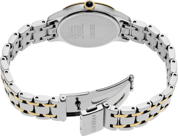 Seiko SRZ550 Quartz Ivory Dial Two-Tone Women's Watch - Image 3