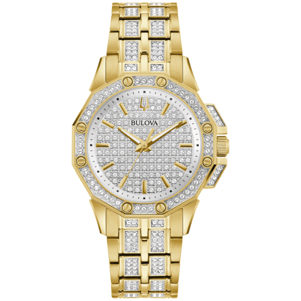 98L302 Bulova Octava Silver-Tone Dial Stainless Steel Ladies Watch