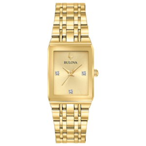 97P140 Bulova Quadra Yellow Gold-Tone Women's Watch