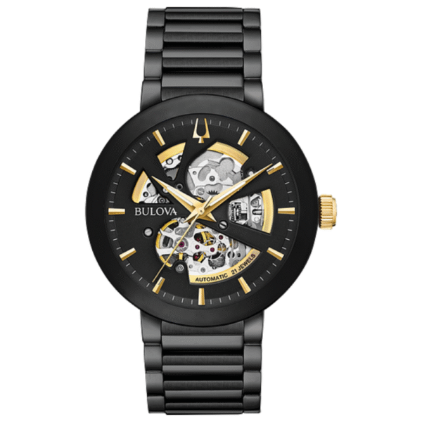 Bulova 98A203 Black Dial Stainless Automatic Men's Watch