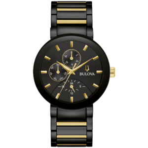 98C149 Bulova Futuro Round Black Dial Two-Tone Men's Watch
